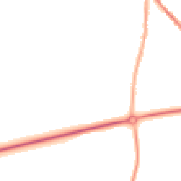 Night-time road noise heatmap for WF9 4RJ