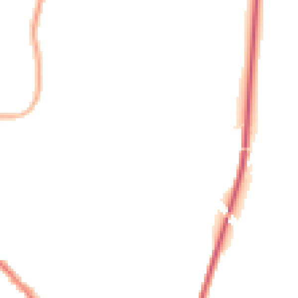 Night-time road noise heatmap for WF9 4SW