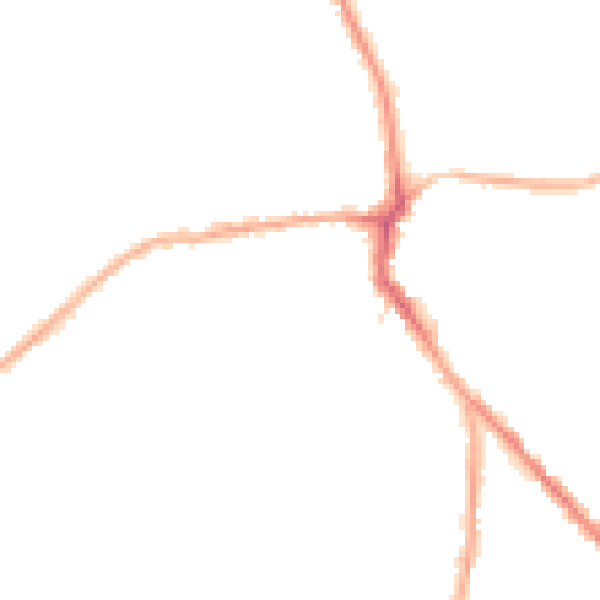 Night-time road noise heatmap for WF9 4TP