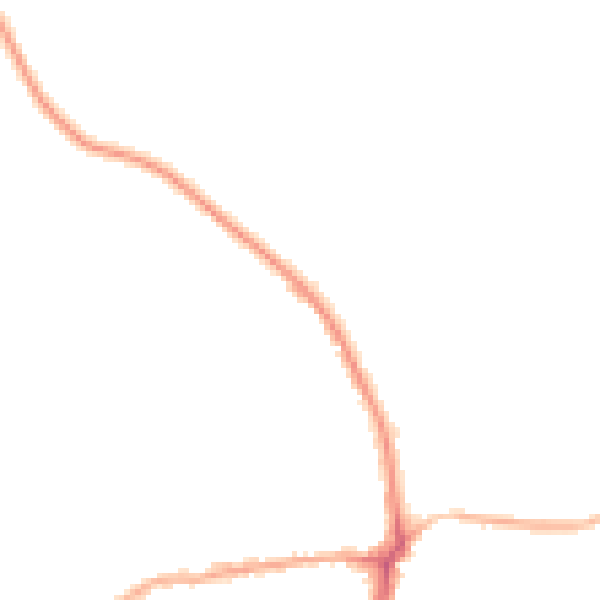 Night-time road noise heatmap for WF9 4UA