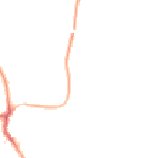 Night-time road noise heatmap for WF9 4UD