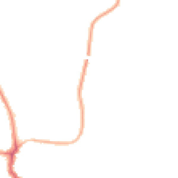 Night-time road noise heatmap for WF9 4UJ