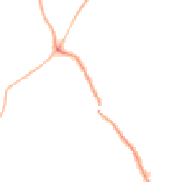 Night-time road noise heatmap for WF9 5AJ