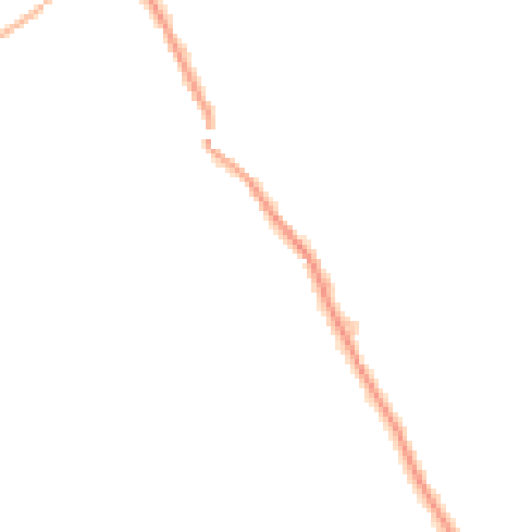 Night-time road noise heatmap for WF9 5BJ