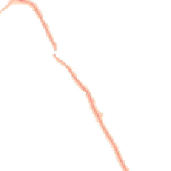 Night-time road noise heatmap for WF9 5BL