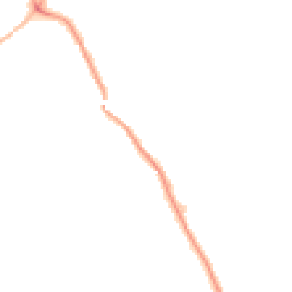 Night-time road noise heatmap for WF9 5BY