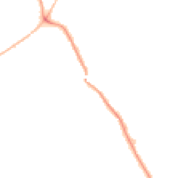 Night-time road noise heatmap for WF9 5DF