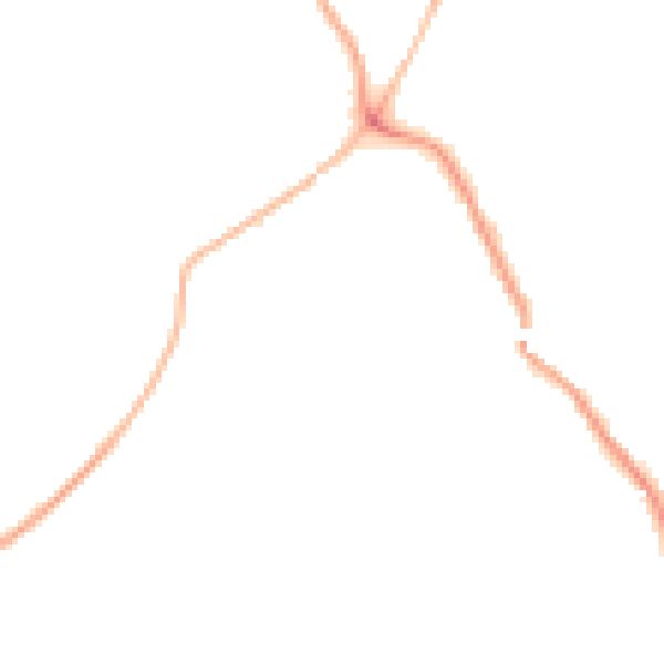 Night-time road noise heatmap for WF9 5DN
