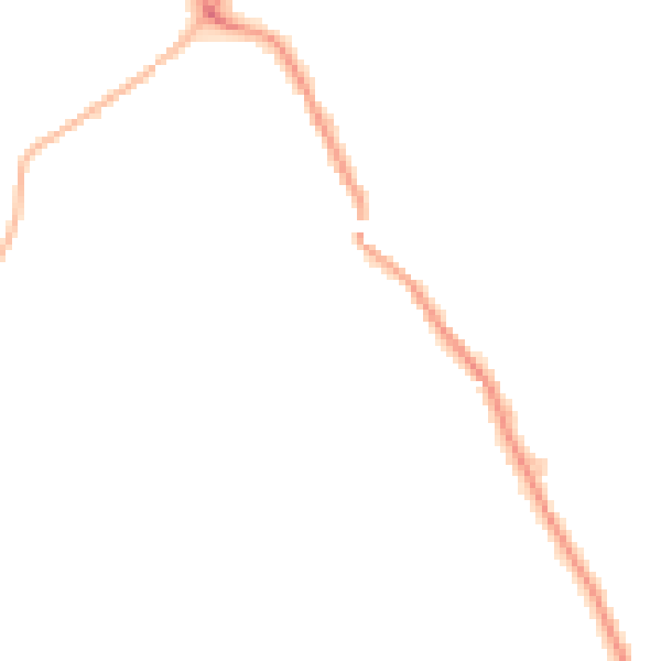 Night-time road noise heatmap for WF9 5DQ