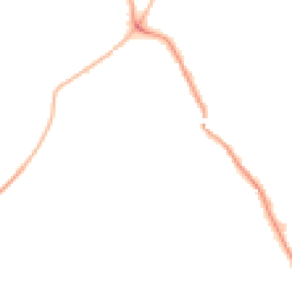 Night-time road noise heatmap for WF9 5DR