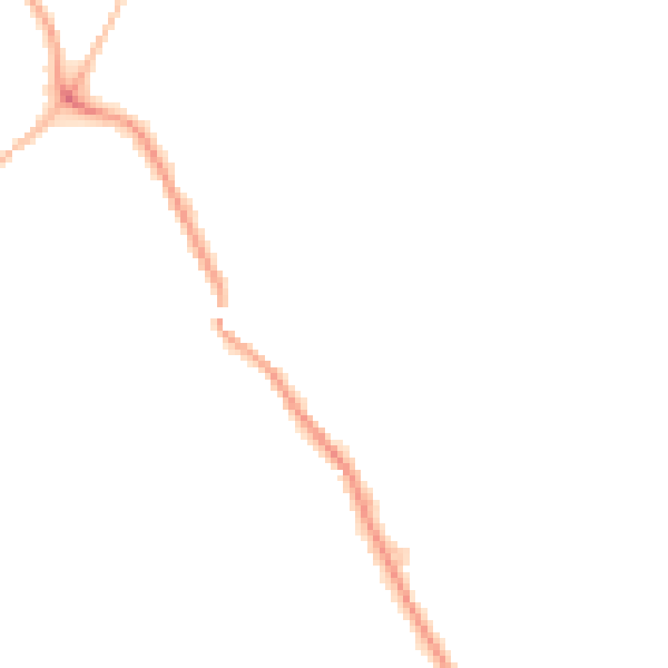 Night-time road noise heatmap for WF9 5FB