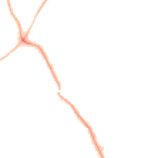 Night-time road noise heatmap for WF9 5FD
