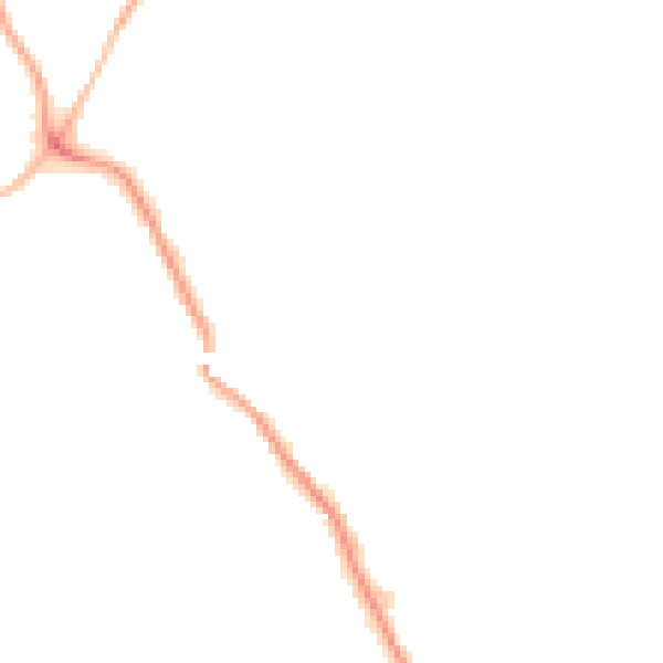 Night-time road noise heatmap for WF9 5FH