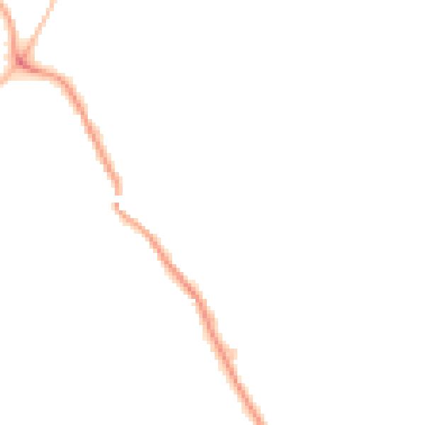 Night-time road noise heatmap for WF9 5FJ