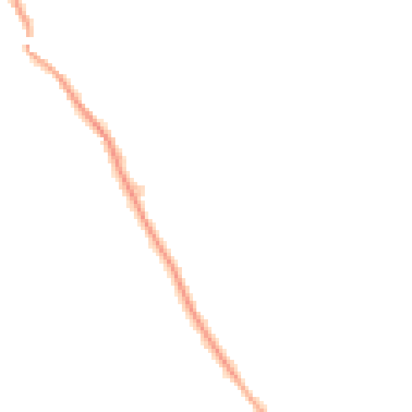 Night-time road noise heatmap for WF9 5FN