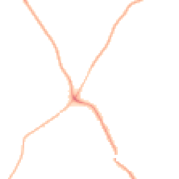 Night-time road noise heatmap for WF9 5FS