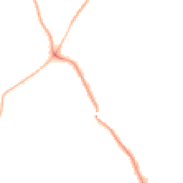 Night-time road noise heatmap for WF9 5NL