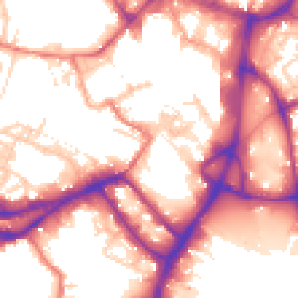 Daytime road noise heatmap for WN1 1BE