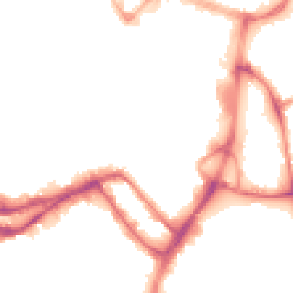 Night-time road noise heatmap for WN1 1BE