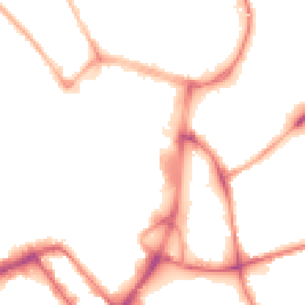 Night-time road noise heatmap for WN1 1BH