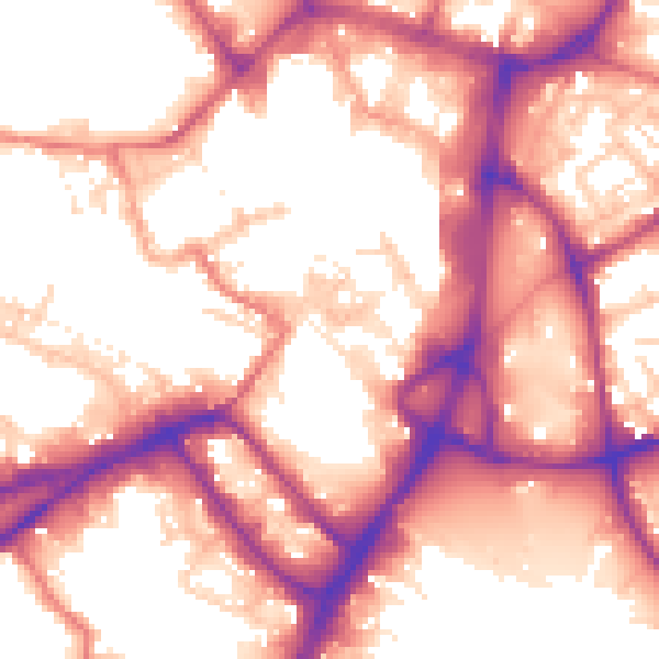 Daytime road noise heatmap for WN1 1BS