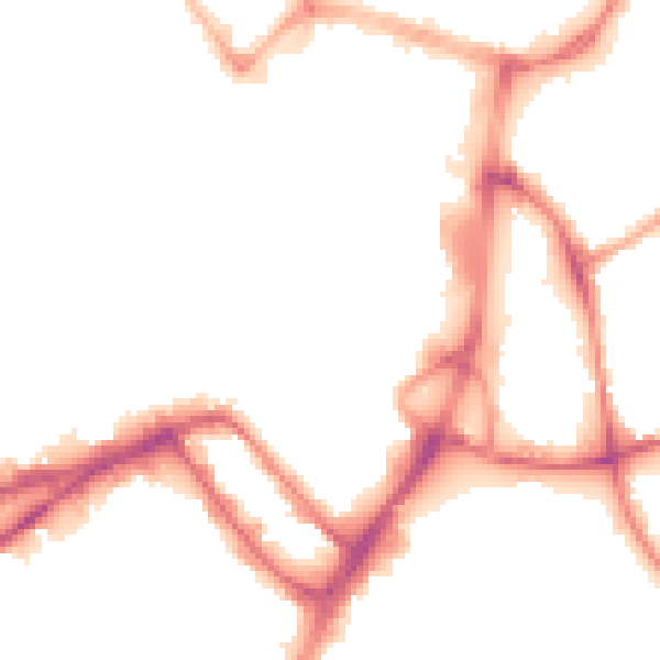 Night-time road noise heatmap for WN1 1BS