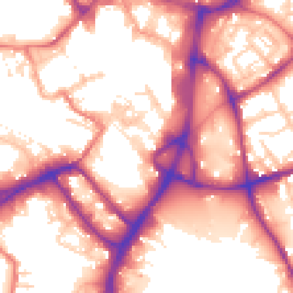 Daytime road noise heatmap for WN1 1BT