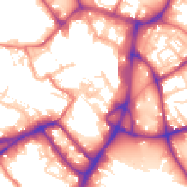 Daytime road noise heatmap for WN1 1DE