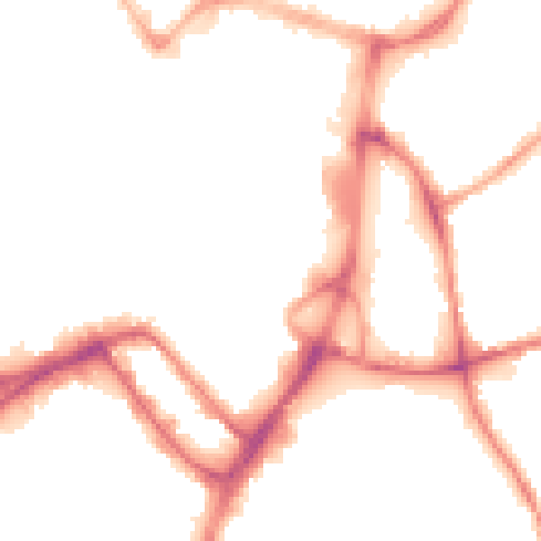 Night-time road noise heatmap for WN1 1DF