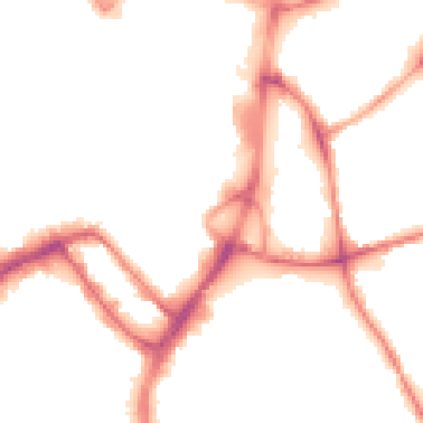 Night-time road noise heatmap for WN1 1DG
