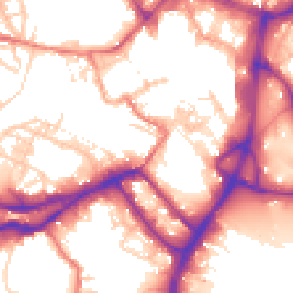 Daytime road noise heatmap for WN1 1DJ