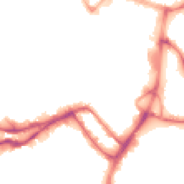 Night-time road noise heatmap for WN1 1DJ