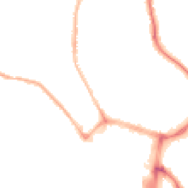 Night-time road noise heatmap for WN1 1DT