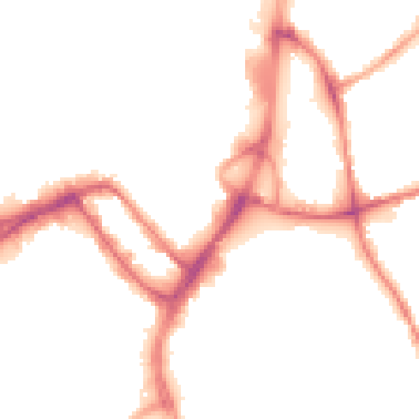 Night-time road noise heatmap for WN1 1DU