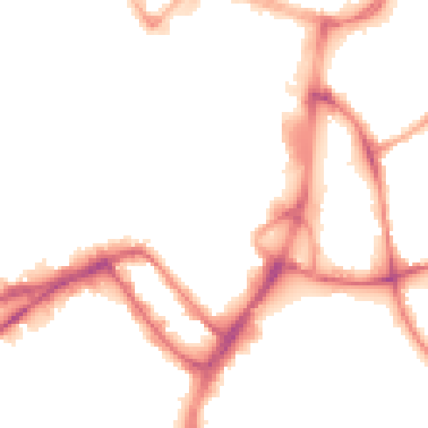 Night-time road noise heatmap for WN1 1DY