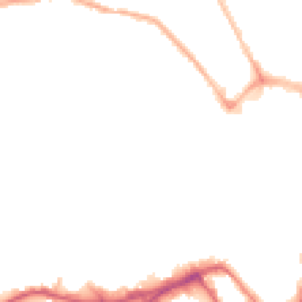 Night-time road noise heatmap for WN1 1EX