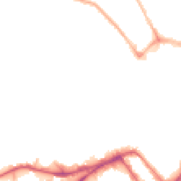 Night-time road noise heatmap for WN1 1EY