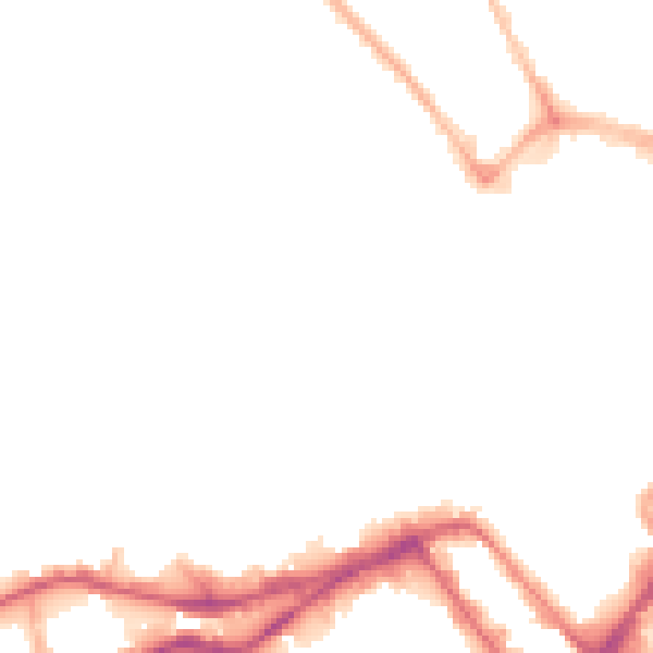 Night-time road noise heatmap for WN1 1EZ
