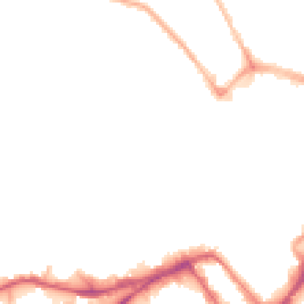 Night-time road noise heatmap for WN1 1HA