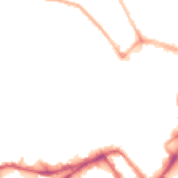 Night-time road noise heatmap for WN1 1HB