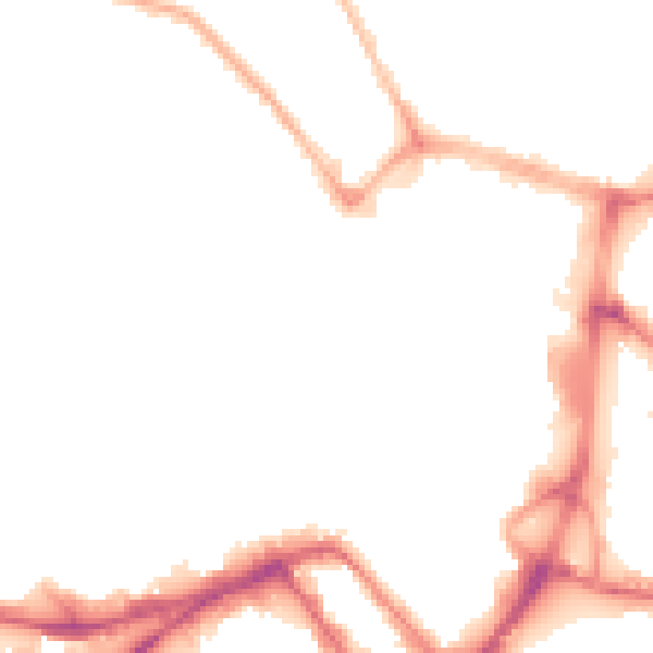 Night-time road noise heatmap for WN1 1HP