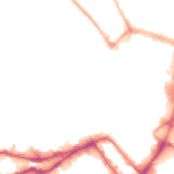 Night-time road noise heatmap for WN1 1HW