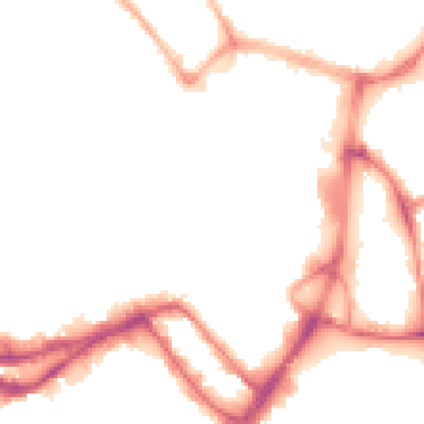 Night-time road noise heatmap for WN1 1JQ