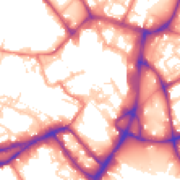 Daytime road noise heatmap for WN1 1JU