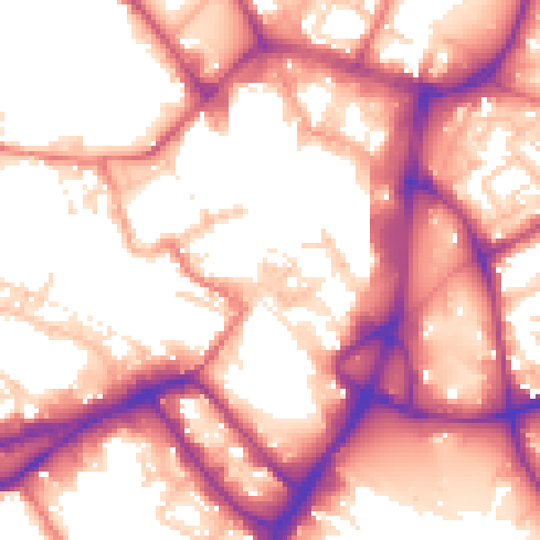 Daytime road noise heatmap for WN1 1LD
