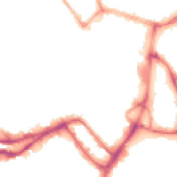 Night-time road noise heatmap for WN1 1LP