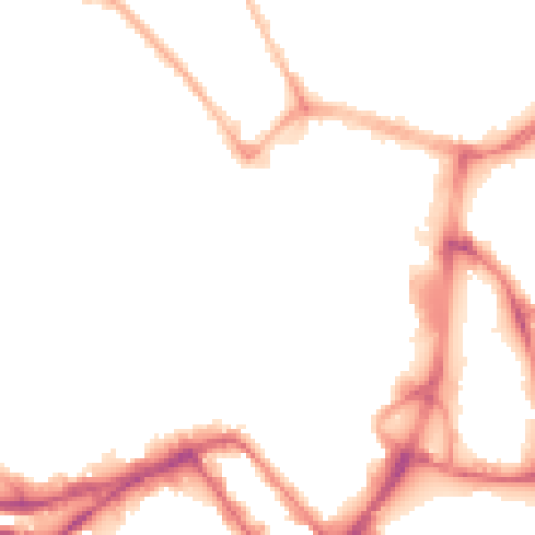 Night-time road noise heatmap for WN1 1LR
