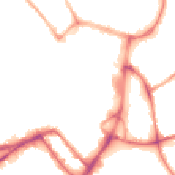 Night-time road noise heatmap for WN1 1PF