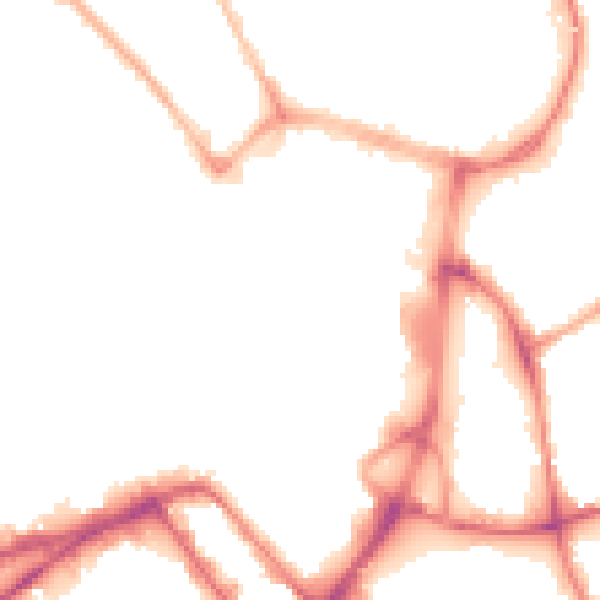 Night-time road noise heatmap for WN1 1PJ