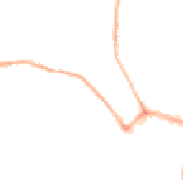 Night-time road noise heatmap for WN1 1RU